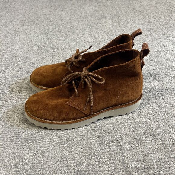 Clarks Solsbury Desert Boots Mens 11 Brown Suede Leather Lace Up Shoes main image 4